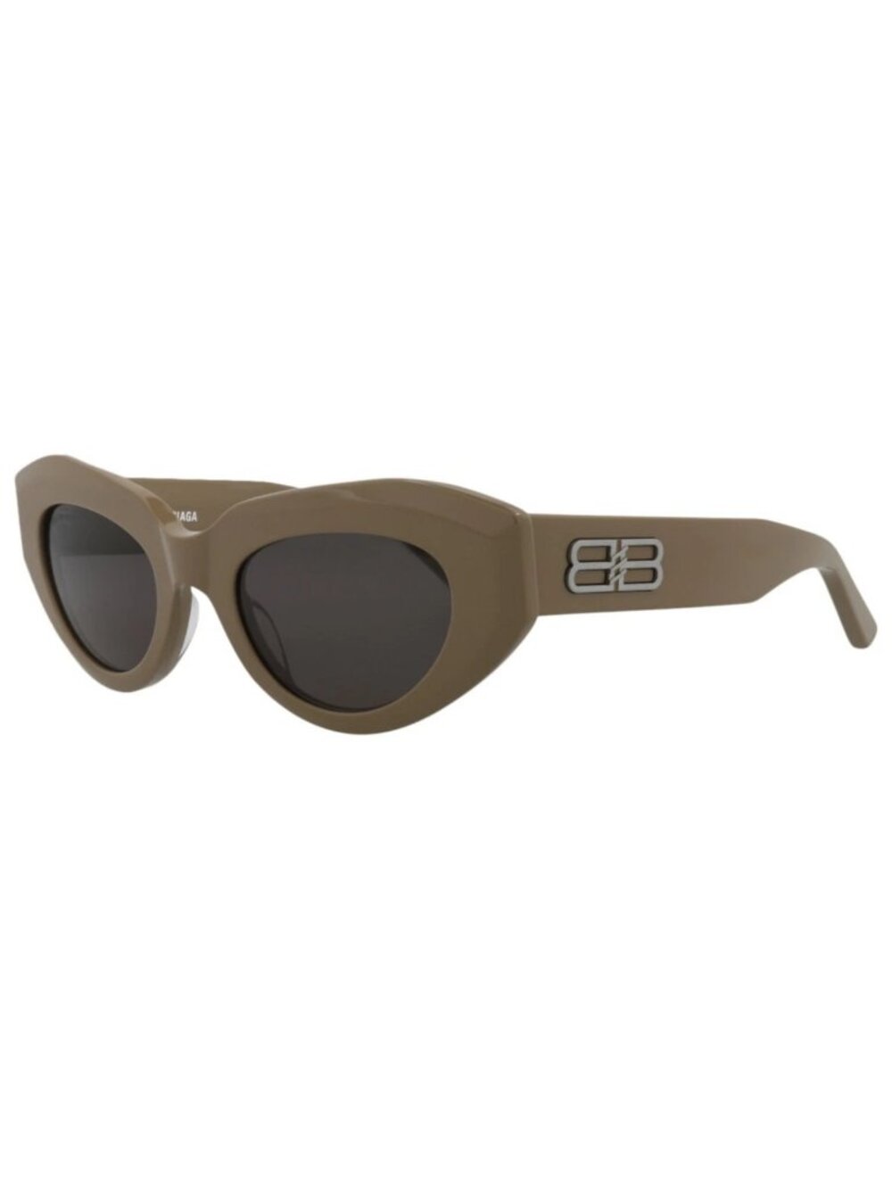 New Balenciaga Women's Sunglasses Cat Eye Acetate Frame Brown Brown Grey